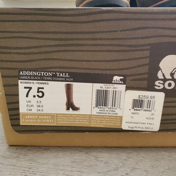 Sorel Addington tall brown boots - Picture 16 of 16
